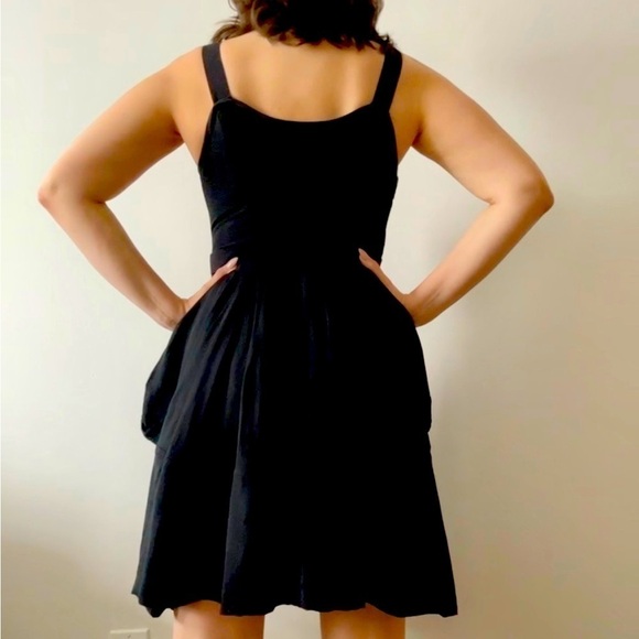 ALL SAINTS Black Gorpcore Utility Fit and Flare Dress Grunge - Picture 4 of 13